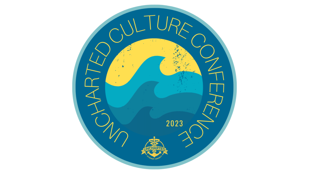 image of waves and text Uncharted Culture Conference 2023