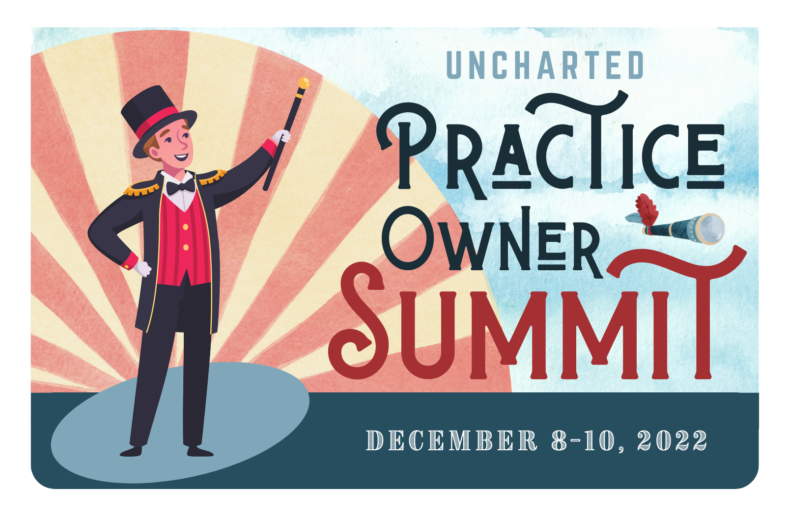 image of a ringmaster and text practice owner summit