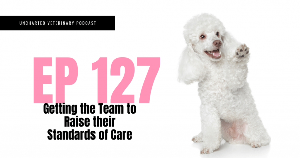 Uncharted Veterinary Podcast Episode 127 Getting the Team to Raise their Standards of Care