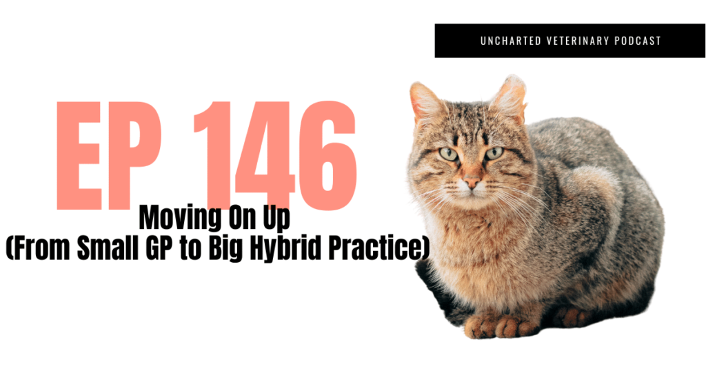Uncharted Veterinary Podcast Episode 146 - Moving on up from small gp to big hybrid practice