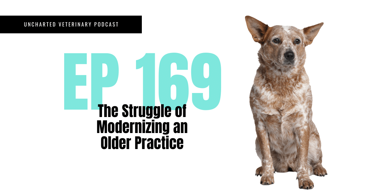 Uncharted Veterinary Podcast Episode `69 - the struggle of modernizing an older practice